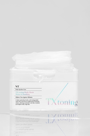 VT Cosmetics TX-Toning Daily Mask Izgaismojoša auduma sejas maska pigmenta plankumu mazināšanai