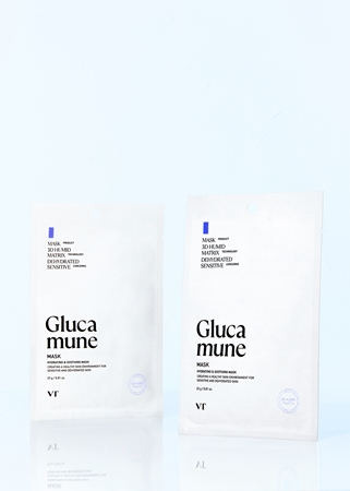 VT Cosmetics Glucamune Mask Feuchtigkeitsspendende Tuchmaske mit beruhigender Wirkung