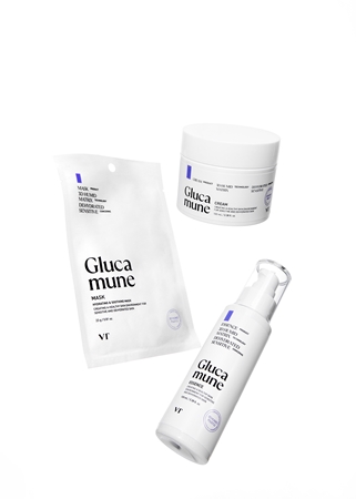 VT Cosmetics Glucamune Mask Feuchtigkeitsspendende Tuchmaske mit beruhigender Wirkung