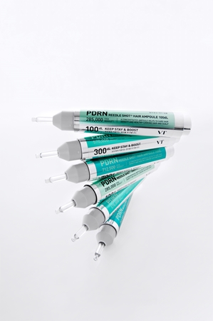 VT Cosmetics PDRN Reedle Shot Hair Ampoule 300 Serum for the Scalp for hair growth and strengthening from the roots