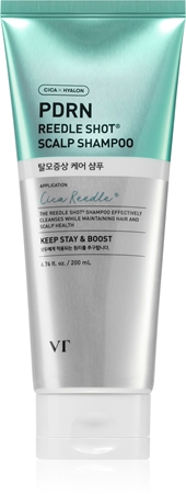 VT Cosmetics PDRN Reedle Shot Scalp Shampoo Treating And Strengthening Shampoo against hair loss