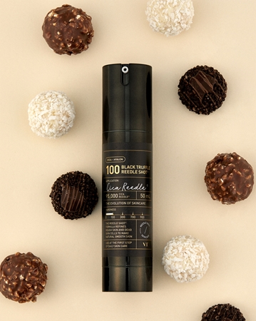 VT Cosmetics Black Truffle Reedle Shot 100 Anti-Wrinkle Serum for increased skin elasticity