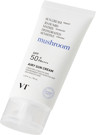 VT Cosmetics Mushroom Airy Sun Cream Protective Face Cream with moisturising effect