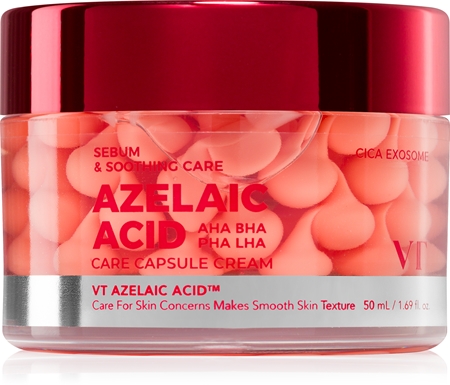 VT Cosmetics Azelaic Acid Care Capsule Cream beruhigende Gesichtscreme für Unvollkommenheiten wegen Akne Haut