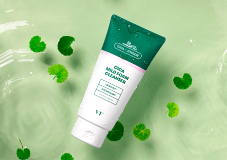 VT Cosmetics Cica Mild Foam Cleanser Gentle Cleansing Foam with soothing effect