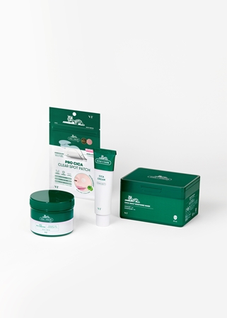 VT Cosmetics Cica Mild Toner Pad disques exfoliants visage avec effets apaisants