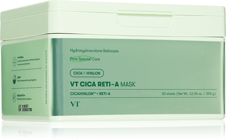 VT Cosmetics Cica Reti-A Mask Calming Face Sheet Mask with firming effect