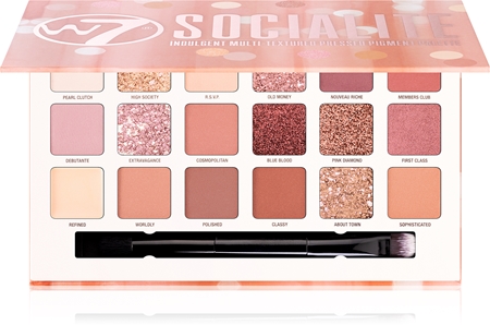 W7 Cosmetics Socialite paleta očních stínů