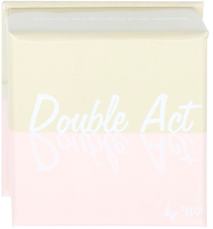 W7 Cosmetics Double Act Bronzer und Highlighter mit Pinselchen