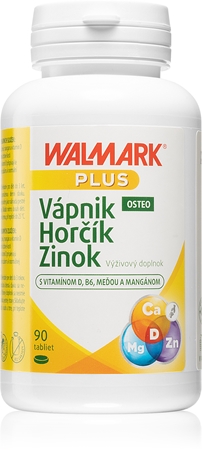 Walmark Vápník-Hořčík-Zinek Osteo tablety pro normální funkci imunitního systému, stav kostí, zubů a činnost svalů