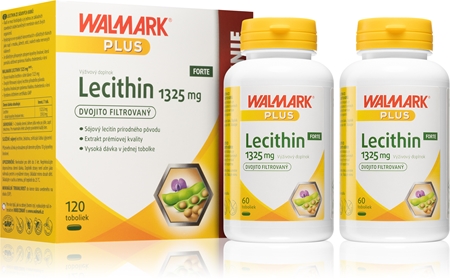 Walmark Lecithin FORTE 1325 mg suplement diety wspomagający utrzymanie prawidłowego poziomu cholesterolu