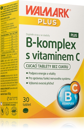 Walmark Kompleks B PLUS + witamina C tabletki dla wsparcia układu odpornościowego, pięknych włosów i skóry