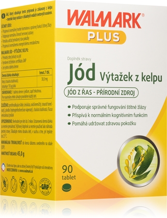 Walmark Jód z kelpu tablety pre správnu funkciu štítnej žľazy