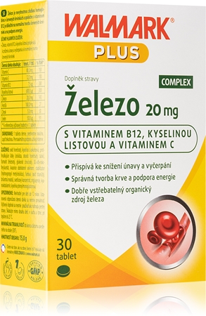 Walmark Železo 20 mg tablety pro podporu krvetvorby