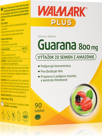 Walmark Guarana 800 mg tablety pro podporu paměti, duševní výkonnosti a kontrolu hmotnosti