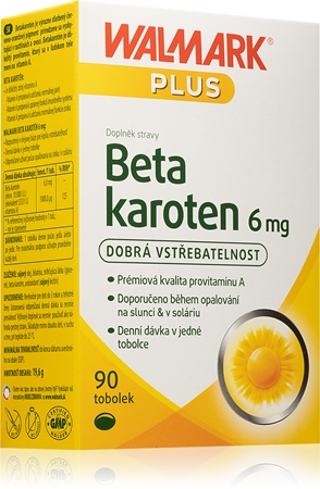 Walmark Beta karoten 6 mg tobolky pro zdraví zraku a pokožky