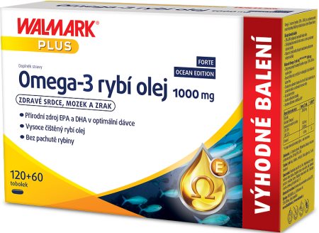 Walmark Omega 3 fish oil 1000mg suplement diety do prawidłowego funkcjonowania serca i mózgu
