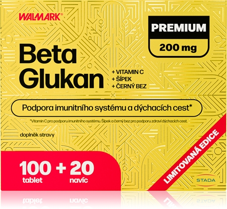 Walmark Beta Glukan Premium 200 mg tablety pro podporu imunitního systému