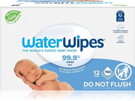 WaterWipes Baby Wipes 12 Pack dětské jemné vlhčené ubrousky