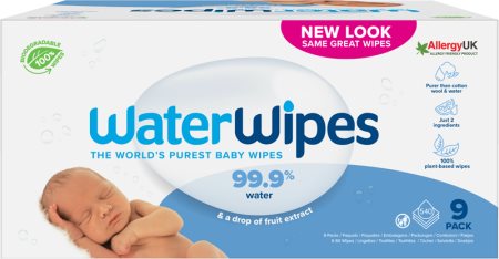 Water Wipes Baby Wipes 9 Pack дитячі вологі серветки