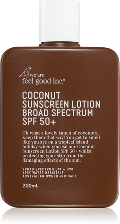 We Are Feel Good Inc. Coconut opaľovací krém SPF 50+