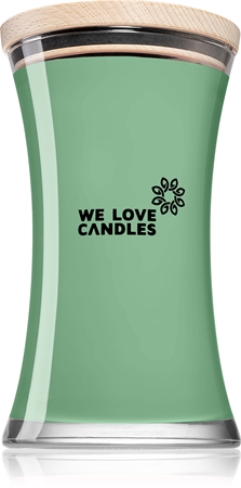 We Love Candles Basic Fresh Grass candela profumata con stoppino in legno