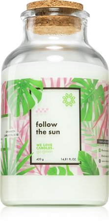 We Love Candles Go Green Follow The Sun candela profumata