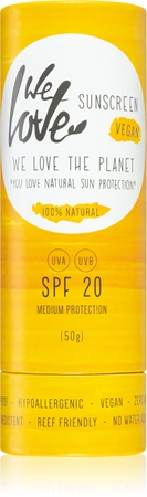 We Love The Planet You Love Natural Sun Protection opalovací krém v tyčince SPF 20