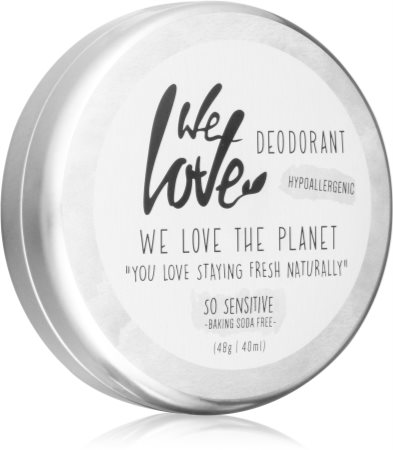 We Love The Planet You Love Staying Fresh Naturally So Sensitive organiczny kremowy dezodorant do skóry wrażliwej