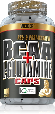 Weider BCAA + L-Glutamine Präparat zur Aufrechterhaltung einer gesunden Funktion des Organismus