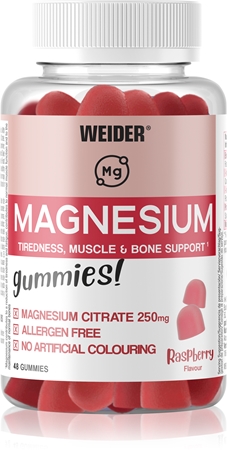 Weider Magnesium Gummies Gelatine-Tabletten trägt zur normalen Funktion des Nervensystems bei