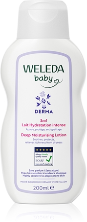 Weleda Baby Derma drėkinamasis pienelis kūdikių odai