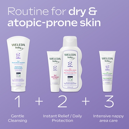Weleda Baby Derma drėkinamasis pienelis kūdikių odai