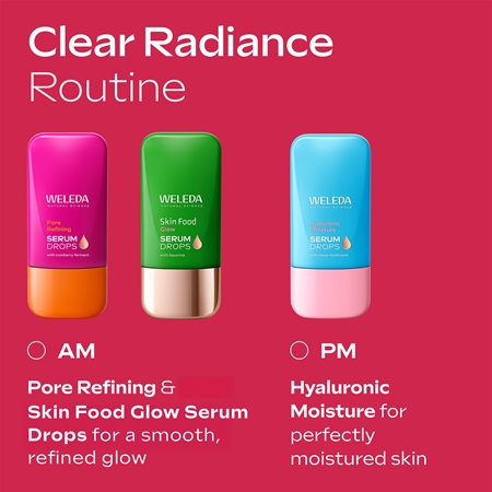 Weleda Serum Drops Pore Refining Brightening Serum to minimise pores