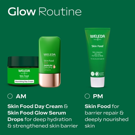 Weleda Serum Drops Skin Food Glow Brightening Serum to even out skin tone