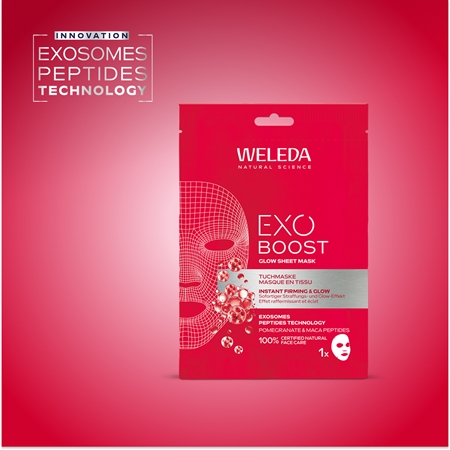 Weleda Exo Boost Kirgastav näo lehtmask pinguldava toimega
