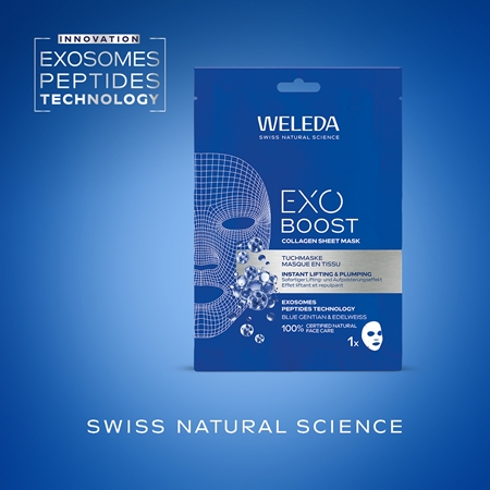 Weleda Exo Boost Revitalising Cloth Mask with collagen