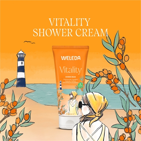 Weleda Sea Buckthorn invigorating body wash