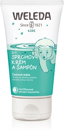Weleda Kids Magic Mint Duschcreme und -shampoo für Kinder 2 in 1