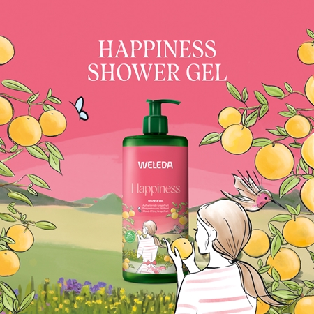 Weleda Happiness gel de dus revigorant