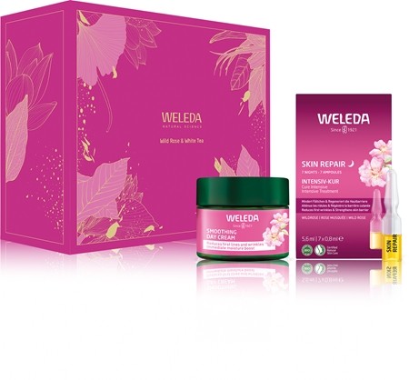 Weleda Wild Rose & White Tea coffret para iluminar e alisar pele