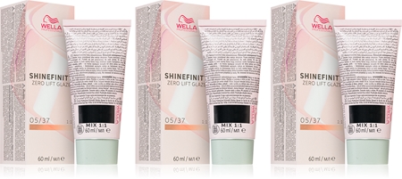 Wella Professionals Shinefinity Zero Lift Glaze demi-permanent hair dye economy pack shade 05/37