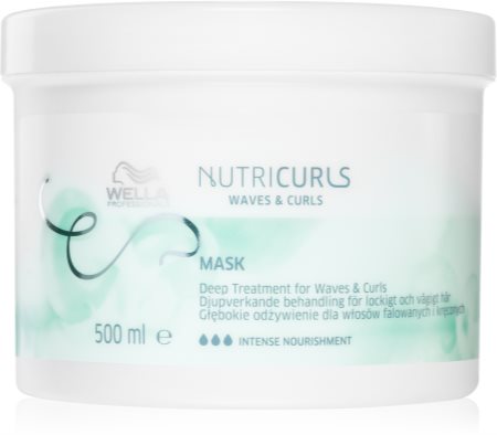 Wella Professionals Nutricurls Waves & Curls λειαντική μάσκα για σπαστά και σγουρά μαλλιά