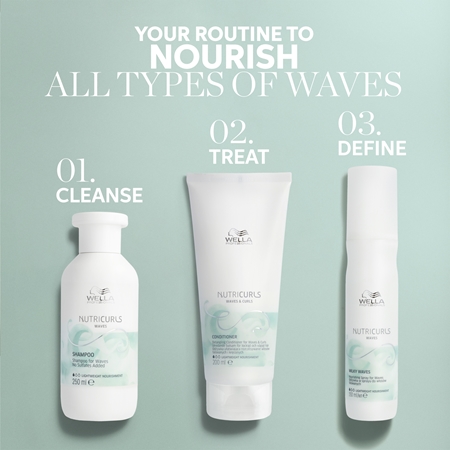 Wella Professionals Nutricurls Waves & Curls nourishing conditioner for easy combing