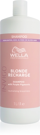 Wella Professionals Invigo Blonde Recharge Shampoo for Blonde Hair neutralising yellow tones
