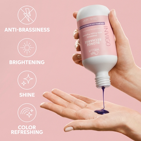 Wella Professionals Invigo Blonde Recharge Shampoo for Blonde Hair neutralising yellow tones