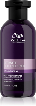 Wella Professionals Ultimate Color Blonde Shampoo σαμπουάν που εξουδετερώνει τους κίτρινους τόνους για ξανοιγμένα μαλλιά ή μαλλιά με ανταύγειες