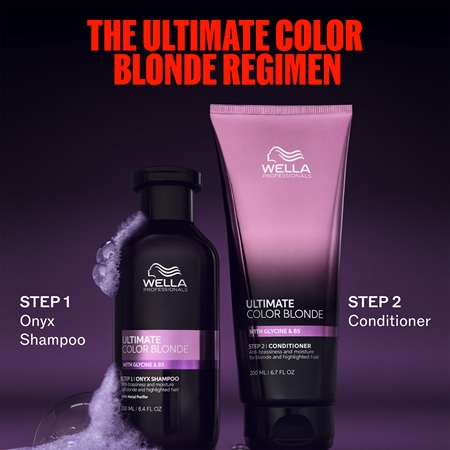Wella Professionals Ultimate Color Blonde Shampoo σαμπουάν που εξουδετερώνει τους κίτρινους τόνους για ξανοιγμένα μαλλιά ή μαλλιά με ανταύγειες