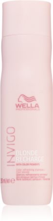 Wella Professionals Invigo Blonde Recharge Shampoo zum Schutz blonder Haarfarbe