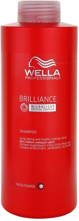 Wella Professionals Brilliance shampoing pour cheveux rêches et colorés